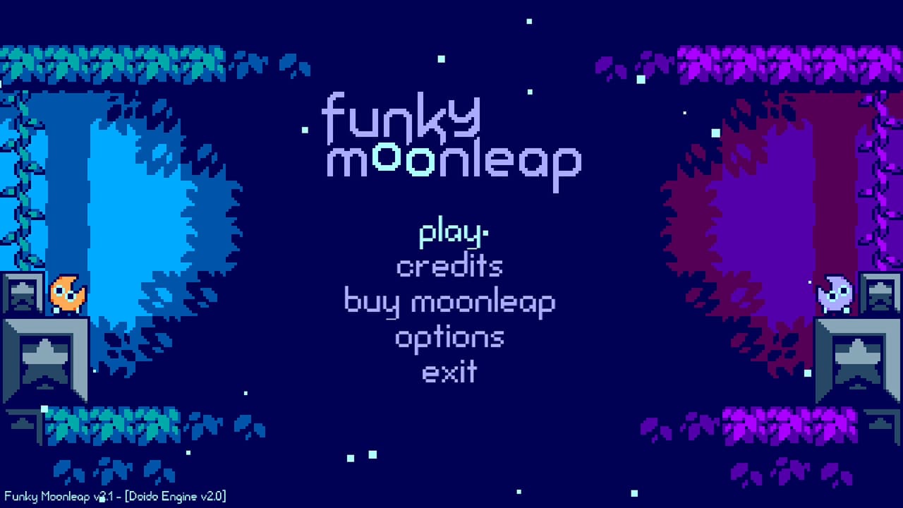 Moonleap – poziom z ukrytym przejściem w stylu pixel-art